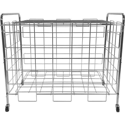 Champion Sports Ball Locker, Portable, w/Casters, Steel, 24"X41"x36", BK