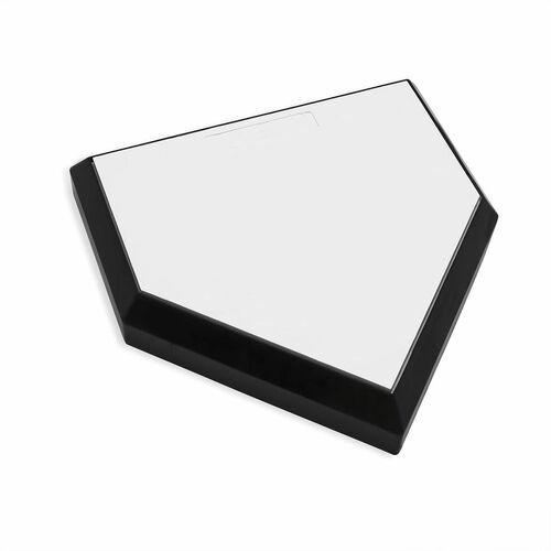 Champion Sports Baseball Home Plate, Rubber Base, 20"x20"x4", BK/WE