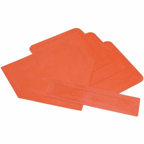 Champion Sports Base Set, Throwdown, Indoor/Outdoor, 17"x17", 5/ST, Orange