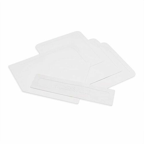 Champion Sports Base Set, Throwdown, Indoor/Outdoor, 17"x17", 5/ST, White