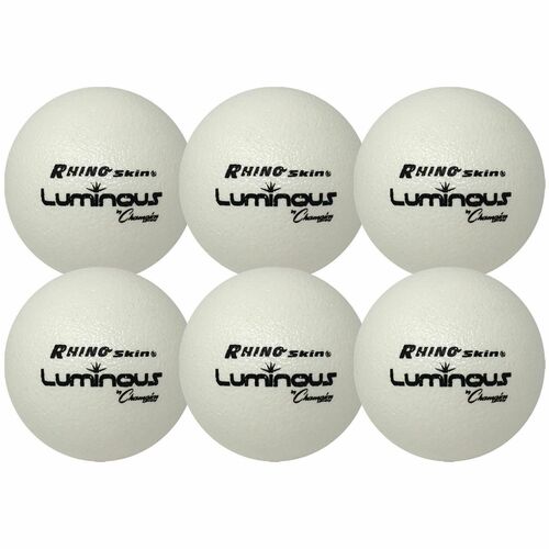 Champion Sports Dodgeballs,Luminous,Low-Density,Rhino Skin,6",6/ST,WE