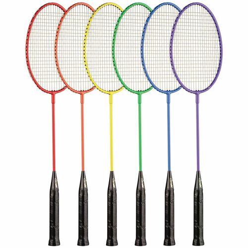 Champion Sports Badminton Rackets,Steel Shaft,Nylon Strings,26"L,6/ST,AST