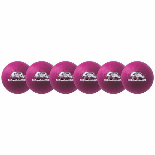 Champion Sports Dodge Ball Set, Low-Bounce, 6", 6/Set, Purple