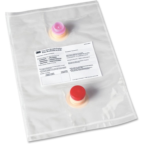 3M Pouches, Reusable, f/Easy Shine Applicator, 1 Gal, 5/CT, CL