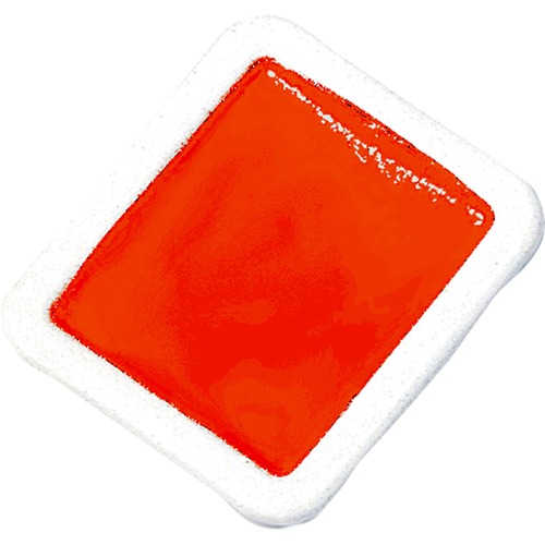 Dixon Ticonderoga Company Watercolor Refills,Half-Pan,Semi-Moist,1 DZ,Red Orange