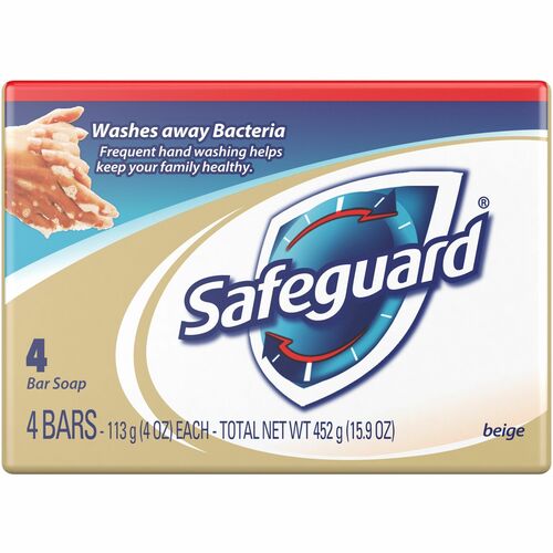 Procter & Gamble Commercial Bar Soap,Deodorant,Safeguard,4oz,4/PK,12PK/CT,WE