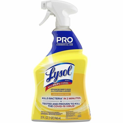 Cleaner, Disinfectant, Lemon, 32OZ view 2