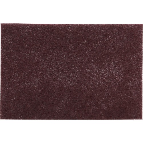 3M Cleaning Pad, Reusable, 6"x1/4"x9", 20/Box, 3BX/CT, Maroon