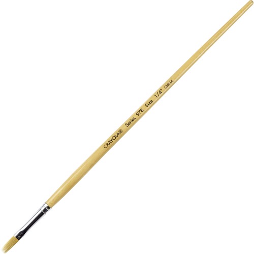 Crayola Paint Brush,Flat Nylon Bristles,Wood Handle,1/4",MI