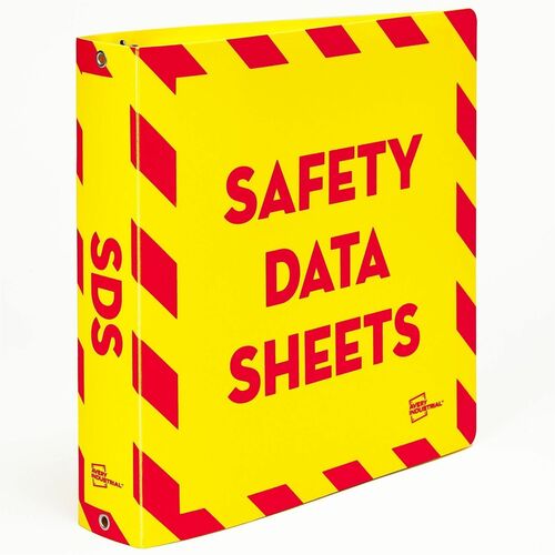 Avery SDS Binder,Poly,w/36"L Chain,1-1/2"/375-Sht Cap,Ltr,YW/RD