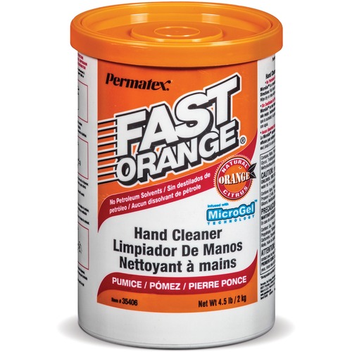 ITW Permatex Inc Hand Cleaner, Pumice Cream, 4.5 lb, 6/CT, Orange