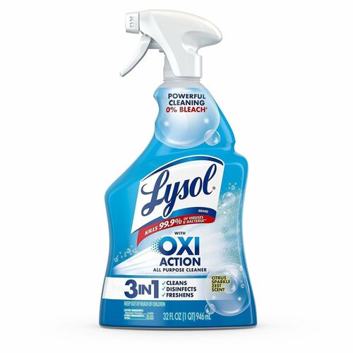 Reckitt Benckiser Cleaner, Hydrogen Peroxide, Citrus, 32 oz, Clear