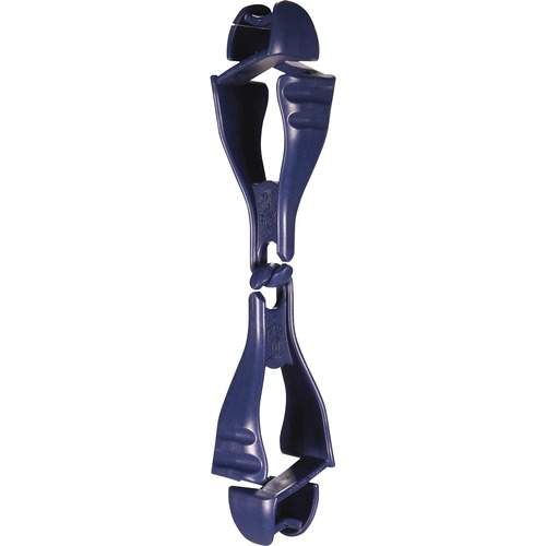 Ergodyne Holder,f/PPE Gear,Dual Clips,Metal-Detectable,6/CT,Blue