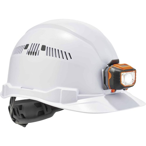 Ergodyne Hard Hat,Class C,Cap Style,w/LED/4-pt Susp,Adj Venting,WE