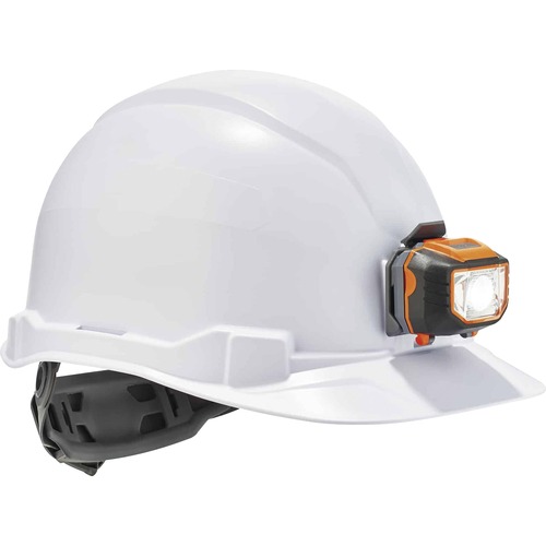 Ergodyne Hard Hat,Type 1,Class E,Cap Style,w/LED Lite/4-pt Susp,WE