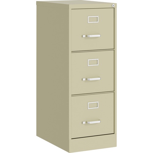 Lorell Vertical File, 22" Deep, Comm, 3-Dwr, 15"x22"x40.2", PY