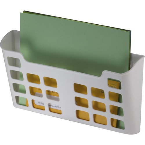 Officemate File Pocket, Magnetic, 13-3/5"Wx2-1/2"Dx6-7/10"H, White