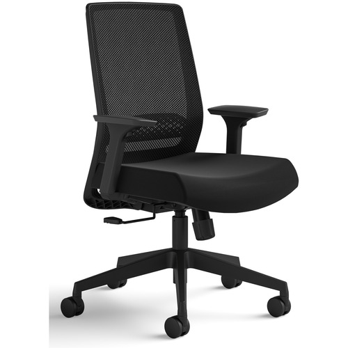 Safco Task Chair,Basic,Medina,26"x26"x39"-43",Black
