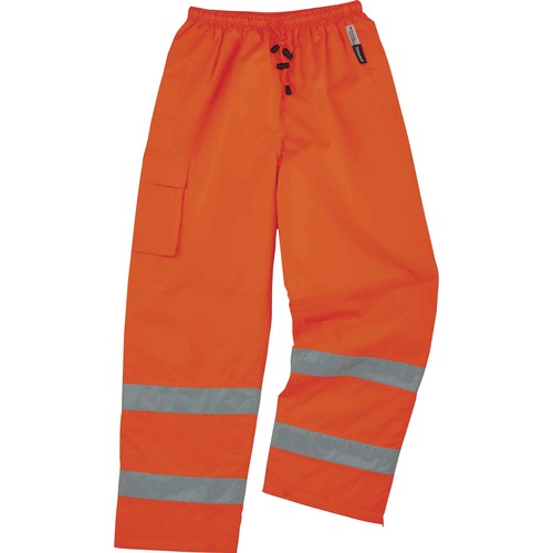 Ergodyne Pants,Hi-Vis,Thermal,Weatherproof,Drawstring,ClassE,5X,OE