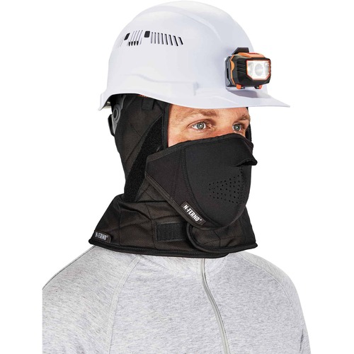 Ergodyne Hard Hat Liner Kit,w/mouthcover,Kit,3-Layer,HL,Shoulder,BK