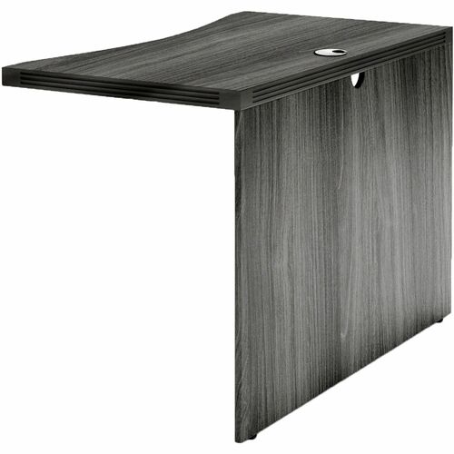 Safco Bridge,Curved,Nonhanded,w/Mod Panel,42"x24"x29.5",GY Steel