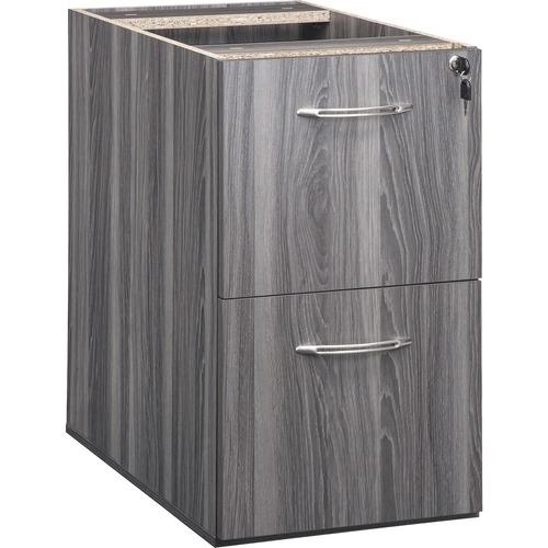Safco Pedestal,f/Credenza,No Top,F/F,15.25"x20"x27.5",Gray Steel