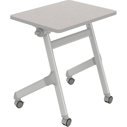 Safco Desk,Nesting,Mobile,Rectangle,28"x22.25"x29.5",Pebble Gray