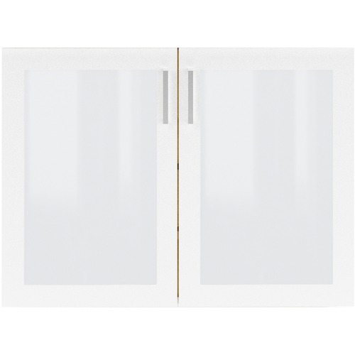 Safco Door Kit,Glass,f/Cabinet,18"x3/4"x25-3/4",Designer White
