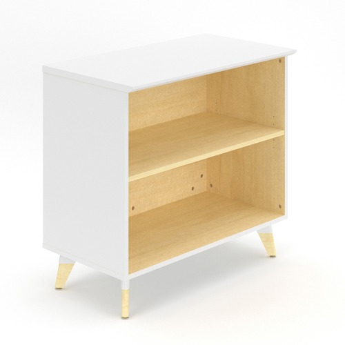 Safco Storage Cabinet,Open,2-Shelf,36"x20"x33-3/4",Designer White