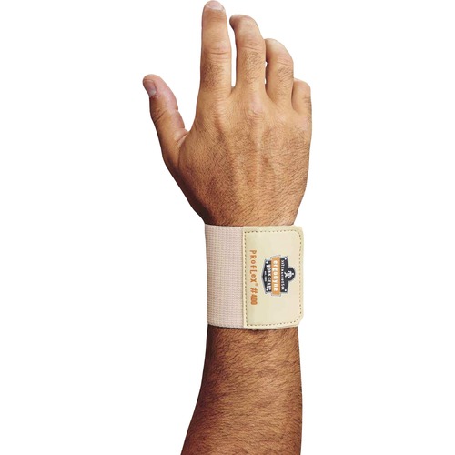 Ergodyne Wrist Wrap, Elastic, Universal Size, 6/CT, Tan
