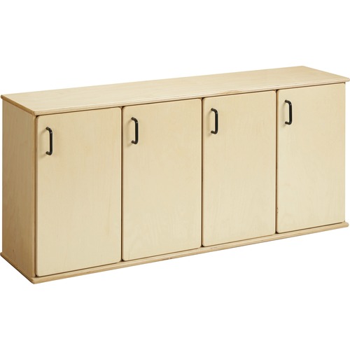 Jonti-Craft, Inc. Lockers,Stacking,w/Doors,48-1/2"x12"x21-1/2",Baltic