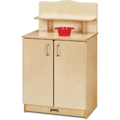 Jonti-Craft, Inc. Play Kitchen Cupboard, 20"Wx15"Dx33-1/2"H, Woodgrain