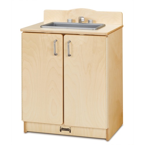 Jonti-Craft, Inc. Play Kitchen Sink, 20"Wx15"Dx27"H, Woodgrain