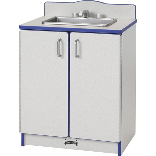 Jonti-Craft, Inc. Play Kitchen Sink, Blue Edge, 20"Wx15"Dx27"H, Gray