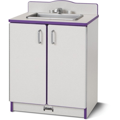 Jonti-Craft, Inc. Play Kitchen Sink, Purple Edge, 20"Wx15"Dx27"H, Gray
