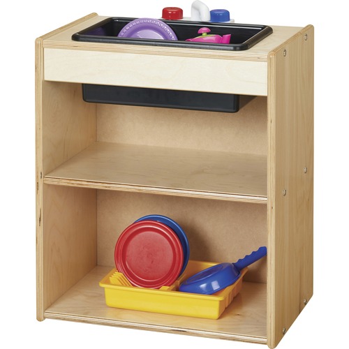 Jonti-Craft, Inc. Sink,f/Play Kitchen,2-Shelf,18"x12"x23",Baltic
