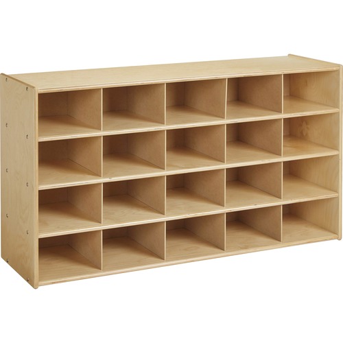 Jonti-Craft, Inc. Storage Unit,20 Cubbies,No Bins,48"x15"x26-1/2",Baltic