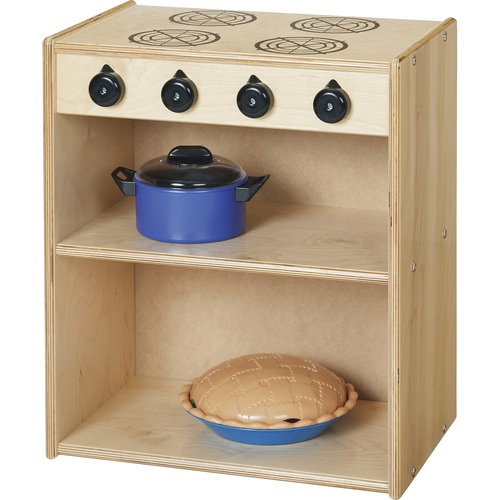 Jonti-Craft, Inc. Stove,f/Play Kitchen,2-Shelf,18"x12"x21-1/2",Baltic