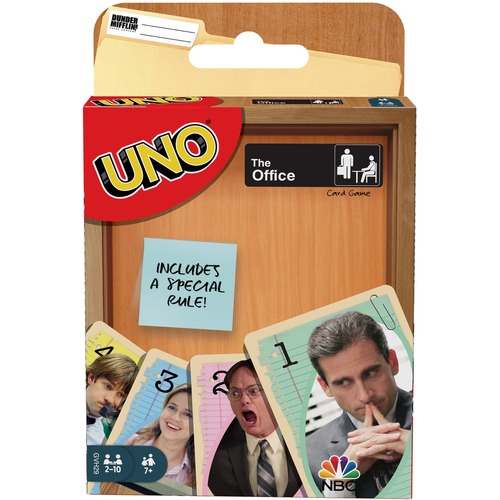 Mattel, Inc. Game, Uno The Office, 2 to 10 Players, Multi