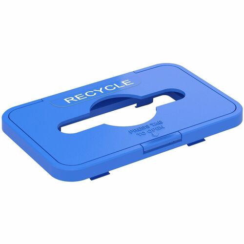 HLS Commercial Lid, 10-2/5"Wx16-1/4"Lx2"H, Blue