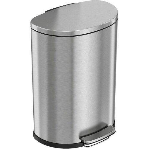HLS Commercial Trash Can, Soft Step, 13 Gal, 19-4/5"x14-3/4"x26-2/5", SR