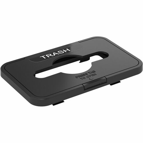 HLS Commercial Trash Lid, 10-2/5"Wx16-1/4"Lx2"H, Black