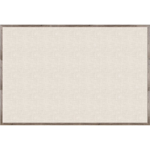 U Brands Bulletin Board, Linen, 72"Wx48"H, Rustic/Natural