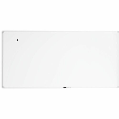 U Brands Whiteboard,Magnetic,Porcelain Steel/AluminumFrame,96"x48",WE