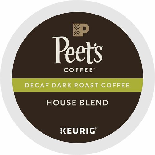 Green Mountain Coffee,Decaf,House Blend,Dark Roast,K-Cup,22/BX