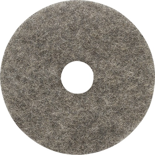 Genuine Joe Floor Pads,f/Burnishing,Natural Hair Blend Med,17",5/CT,Ntl