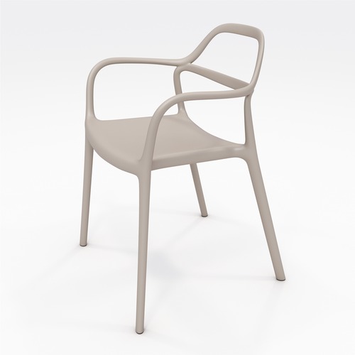 KFI Seating Chair, Dali, In/Out, 22-3/4"Wx21-1/4"Dx30-1/2"H, Morel