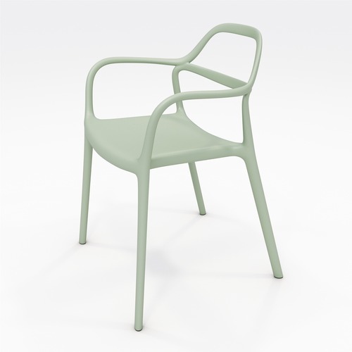 KFI Seating Chair, Dali, In/Out, 22-3/4"Wx21-1/4"Dx30-1/2"H, Sage