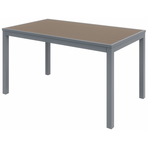 KFI Seating Table, Eveleen, In/Outdoor, Rectangle, 32"Wx55"Lx29"H, Mocha
