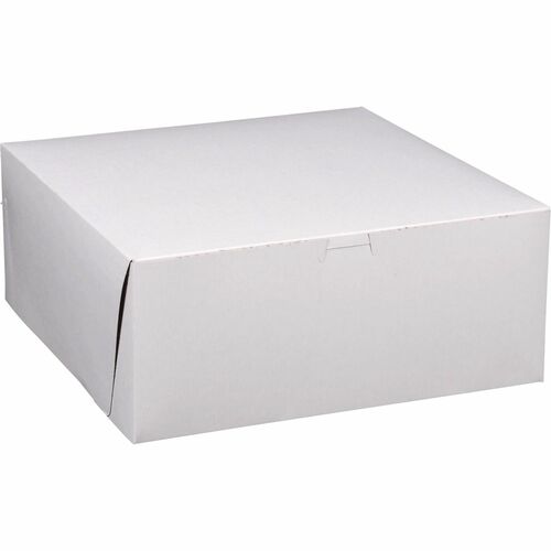 Southern Champion Tray Bakery Box, 14"Wx14"Lx6"H, 50/CT, White